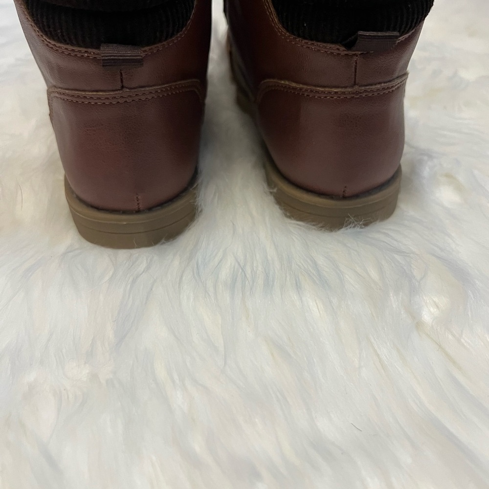 Gymboree Fall Winter Corduroy Cuff Brown Boy Boots RN59284 Size 13 - Picture 4 of 6